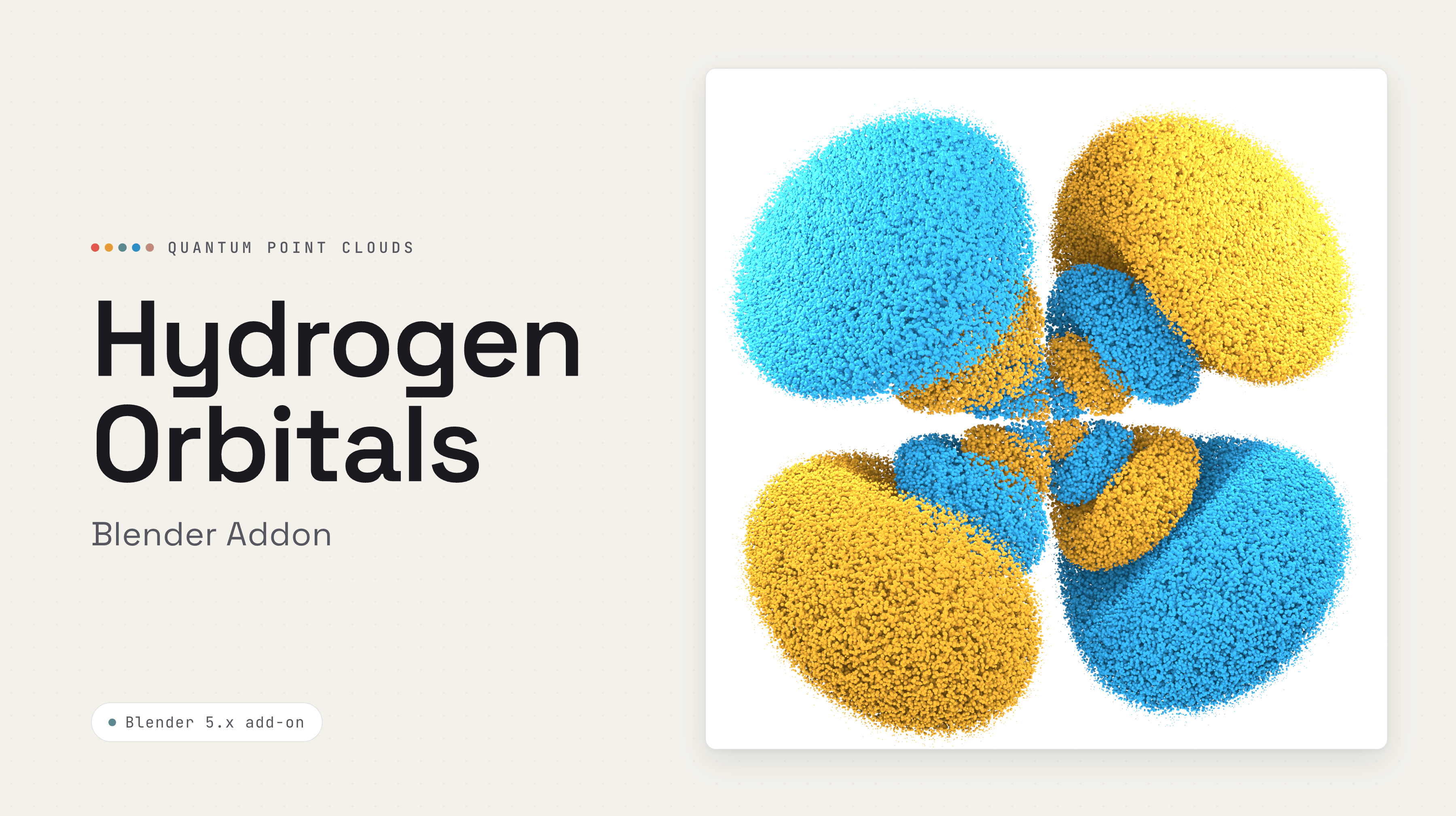 Hydrogen Orbitals Blender Addon image 1